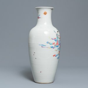A Chinese famille rose 'immortals' vase, Qianlong mark, Republic — photo 3
