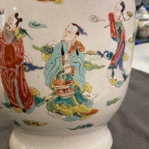 A Chinese famille rose 'immortals' vase, Yongzheng — photo 12