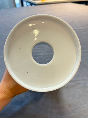 A Chinese famille rose 'Jing Zhao Hua Mei 京兆畫眉' eggshell lantern on stand, dated 1979 — 照片 6