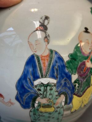 A Chinese famille rose 'ladies and boys' jar, Yongzheng/Qianlong — photo 12