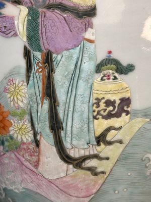 A Chinese famille rose 'Lan Caihe' vase, Qianlong mark and of the period — 照片 13