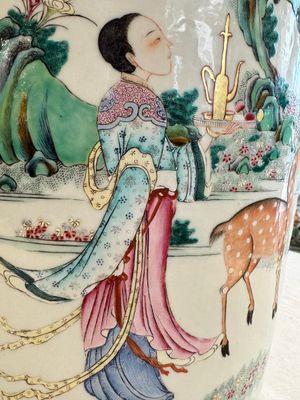 A Chinese famille rose 'Magu' vase, Qianlong mark, 19th C. — photo 12