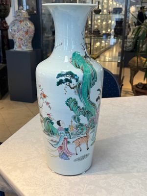 A Chinese famille rose 'Magu' vase, Qianlong mark, 19th C. — photo 2