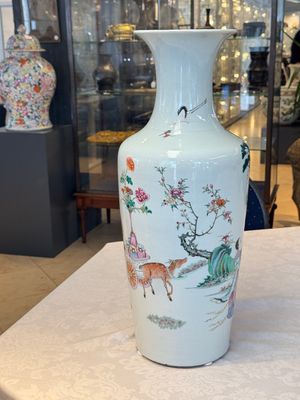 A Chinese famille rose 'Magu' vase, Qianlong mark, 19th C. — photo 3
