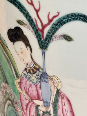 A Chinese famille rose 'Magu' vase, Qianlong mark, 19th C. — photo 10
