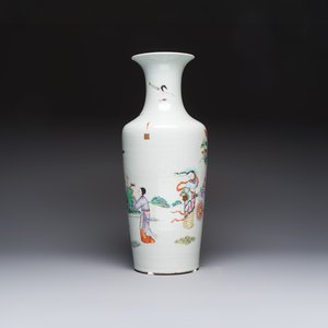 A Chinese famille rose 'Magu' vase, Qianlong mark, 19th C. — photo 2