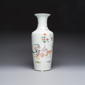 A Chinese famille rose 'Magu' vase, Qianlong mark, 19th C. — photo 3