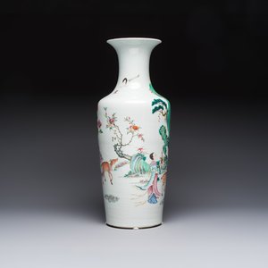 A Chinese famille rose 'Magu' vase, Qianlong mark, 19th C. — photo 4