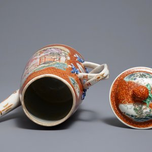 A Chinese famille rose 'mandarin' coffee jug, Qianlong — 照片 5