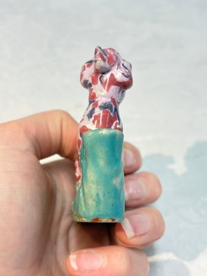 A Chinese famille rose 'Mandarin' group and a 'Qilin' water dropper, Qianlong — photo 4