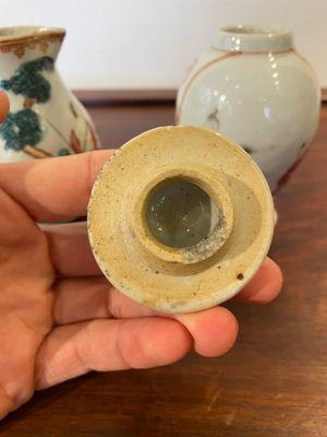 A Chinese famille rose 'mandarin subject' tea caddy and a jug with the 'Judgement of Paris', Qianlong — photo 7