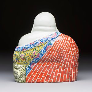 A Chinese famille rose Milefo Buddha, Tongzhi mark, Republic — 照片 4