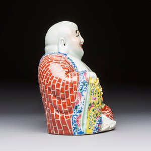A Chinese famille rose Milefo Buddha, Tongzhi mark, Republic — 照片 5