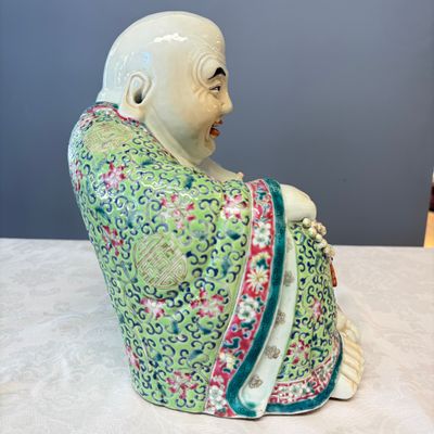A Chinese famille rose Milefo Buddha — photo 5