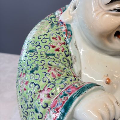 A Chinese famille rose Milefo Buddha — photo 7