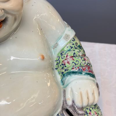 A Chinese famille rose Milefo Buddha — photo 10