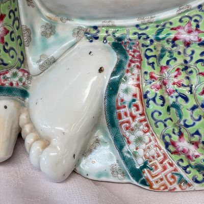 A Chinese famille rose Milefo Buddha — photo 14