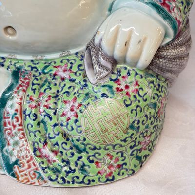 A Chinese famille rose Milefo Buddha — photo 15