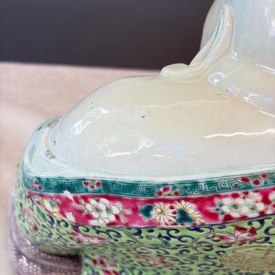 A Chinese famille rose Milefo Buddha — photo 17