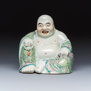 A Chinese famille rose Milefo Buddha — photo 2
