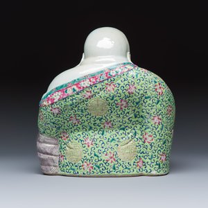 A Chinese famille rose Milefo Buddha — photo 4