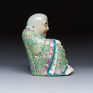 A Chinese famille rose Milefo Buddha — photo 5