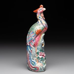 A Chinese famille rose model of a phoenix, 19th C. — photo 3