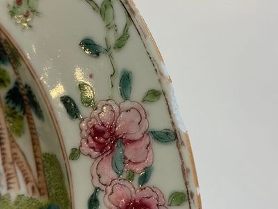 A Chinese famille rose 'mythological subject' plate with Apollo and Daphne, Yongzheng — photo 8