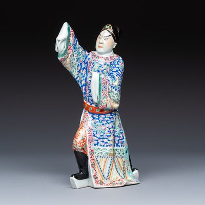 A Chinese famille rose 'Opera' figure, Republic