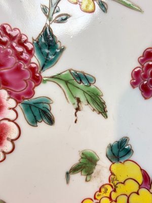 A Chinese famille rose 'peonies and plum blossoms' dish, Yongzheng — photo 7
