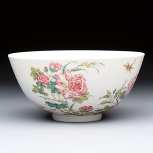 A Chinese famille rose ‘peony and dragonfly’ bowl, Yongzheng mark, Republic — photo 4
