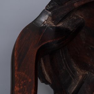A Chinese famille rose plaque-topped wooden stand, 19/20th C. — photo 8