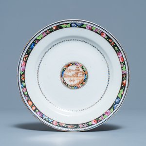 A Chinese famille rose plate for the Brazilian market, Qianlong — photo 1