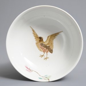 A Chinese famille rose 'quails' bowl, Yongzheng mark, 20th C. — 照片 5