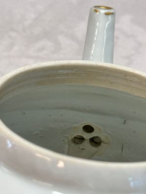 A Chinese famille rose relief-decorated teapot with floral design — photo 18
