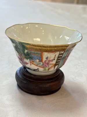 A Chinese famille rose 'Rice and Silk Production' bowl, Daoguang mark and of the period — 照片 1