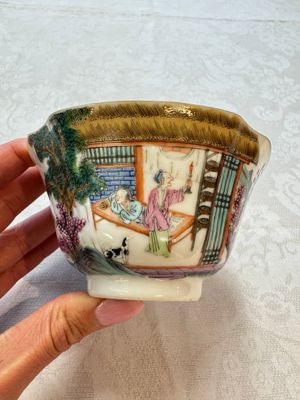 A Chinese famille rose 'Rice and Silk Production' bowl, Daoguang mark and of the period — 照片 2