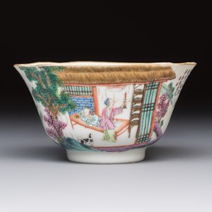 A Chinese famille rose 'Rice and Silk Production' bowl, Daoguang mark and of the period — 照片 3