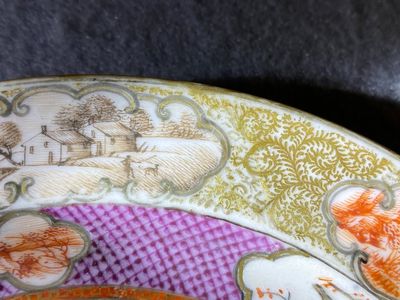 A Chinese famille rose 'Rockefeller' plate with acrobats, Jiaqing — photo 8