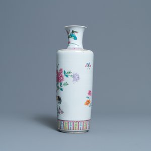 A Chinese famille rose 'rooster' vase, 19th C. — 照片 4