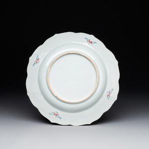 A Chinese famille rose 'roosters' plate, Yongzheng/Qianlong — 照片 2