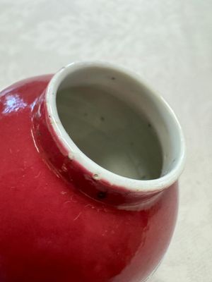 A Chinese famille rose ruby-ground 'Landscape Scroll' covered tea caddy and a covered milk jug, Yongzheng — foto 20