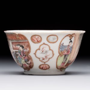 A Chinese famille rose 'San Niang Jiao Zi 三娘教子' cup, Qianlong — 照片 4