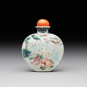 A Chinese famille rose 'Sanxing' snuff bottle, Qianlong mark and of the period — foto 7