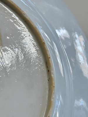 A Chinese famille rose semi-eggshell plate with a lady on horseback and attendants, Yongzheng — photo 16