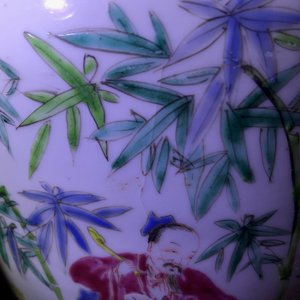 A Chinese famille rose 'Seven Sages of the Bamboo Grove' vase, Yongzheng — photo 13