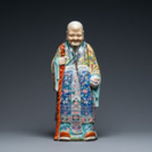 A Chinese famille rose 'Star God Shou' figure, 19th C. — 照片 2