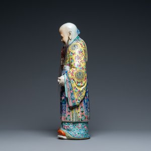 A Chinese famille rose 'Star God Shou' figure, 19th C. — 照片 5