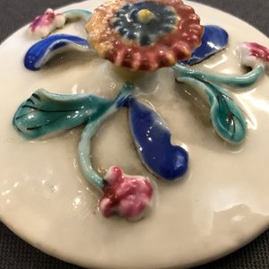 A Chinese famille rose teapot on stand with applied decoration, Yonzheng — photo 10