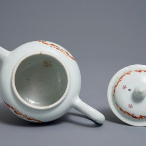 A Chinese famille rose teapot with European lumberjacks, Qianlong — photo 5